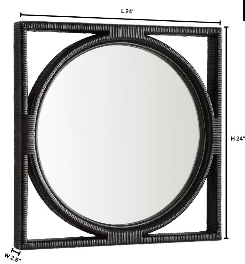 PEMBA MIRROR Black -Large