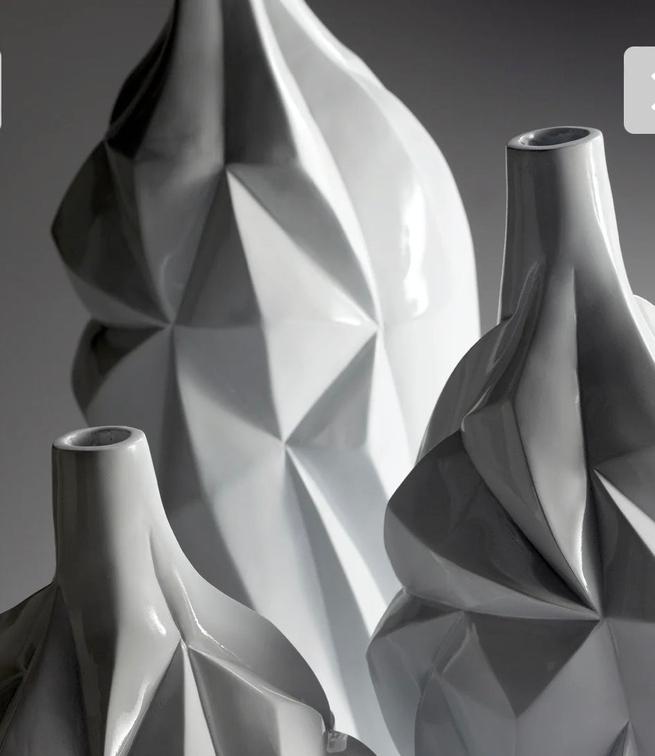 GLACIER VASES| GLOSS WHITE
