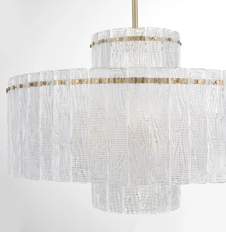 OTHELLO 9-Light Chandelier - Aged Brass