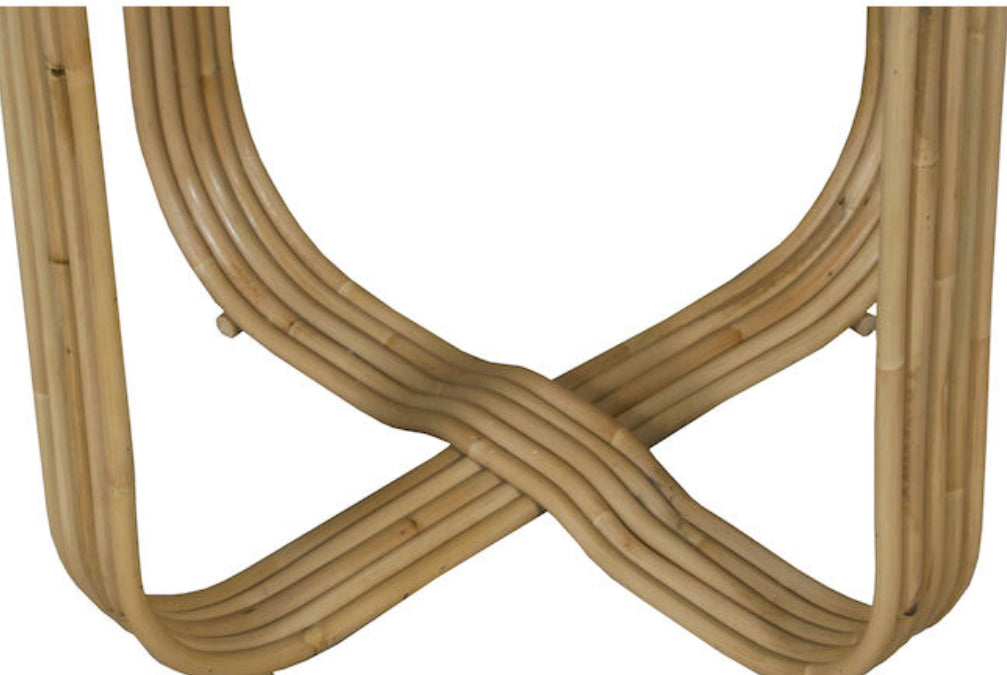 The Rendra Accent Table offers a relaxed, stylish note to coastal inspired bedrooms, living rooms or hallways. Made from natural rattan canes, this design is perfect for adding to a corner or as an end piece for a seating arrangement, to display a lamp, a plant or decorative items.  Dimensions: 19.75” W x19.75” D x 24.75” H Weight: 8.82 lbs Primary Color/FinishNatural Primary MaterialNatural Materials
