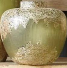 Green and Gold- ALKALI VASE