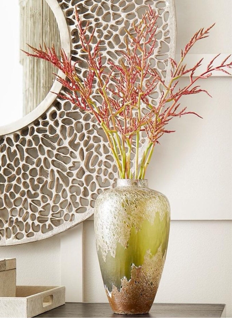 Green and Gold- ALKALI VASE