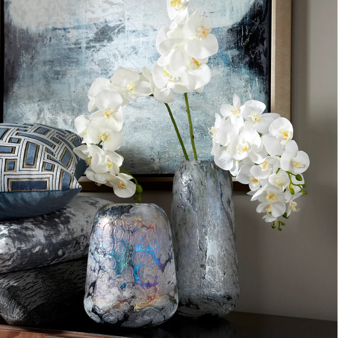 Blown Glass Moonscape Vase