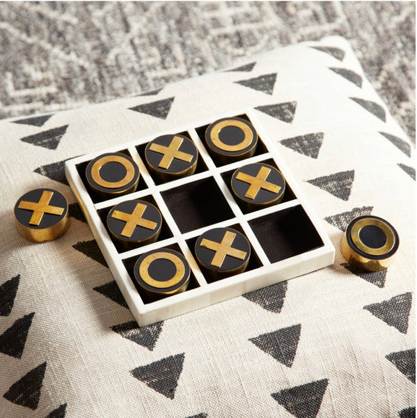 Horn/Bone Tic Tac Toe Set