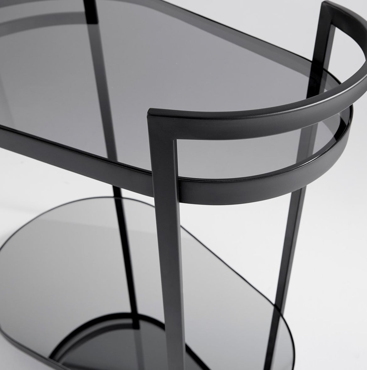 Black Metal Bar Cart- Cosmo