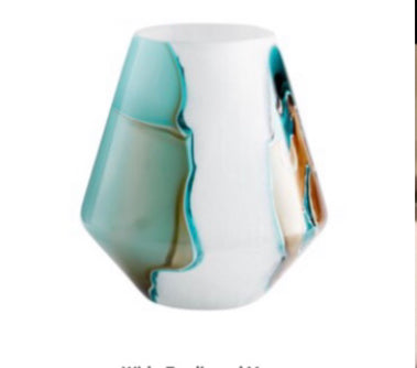 White & Green-Ferdinand Vase