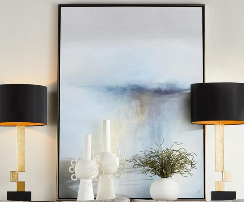 Gold with Black Shade -Rendezvous Table Lamp