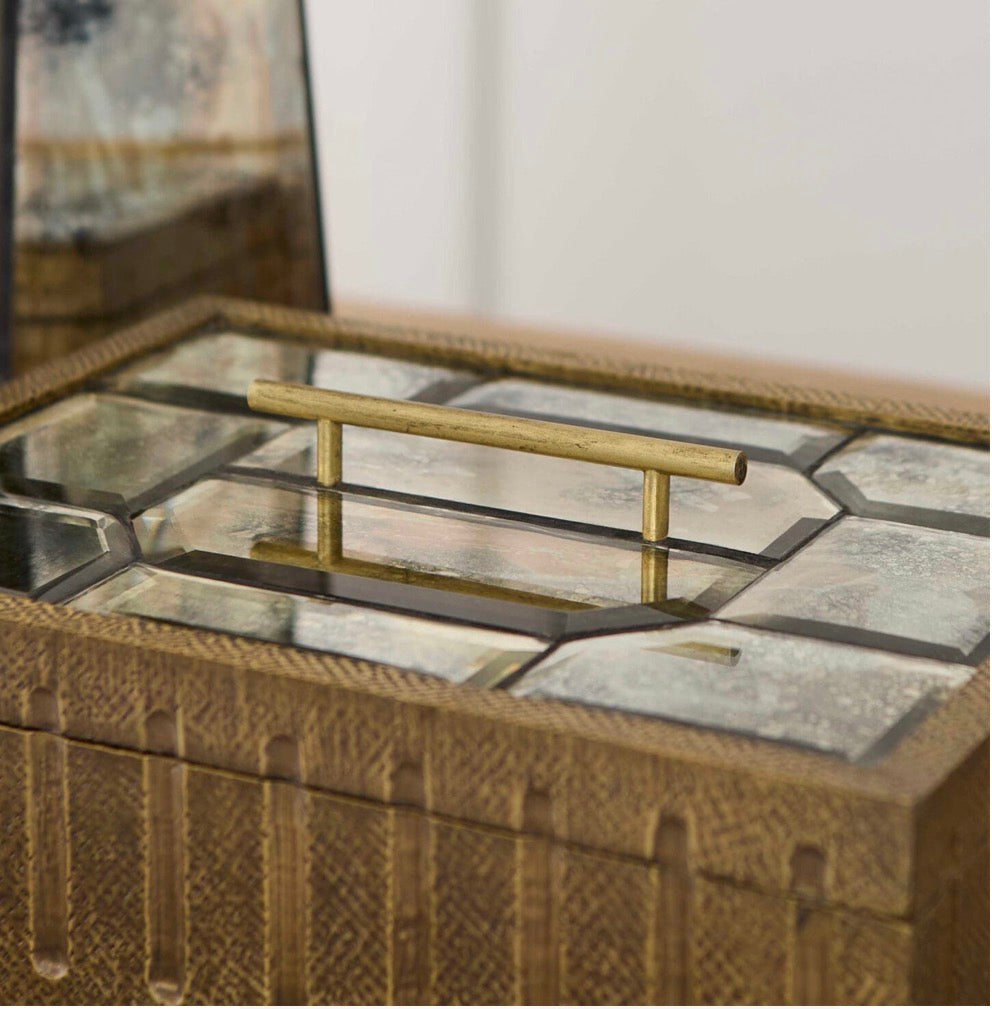 Luxor Box  Antique Brass