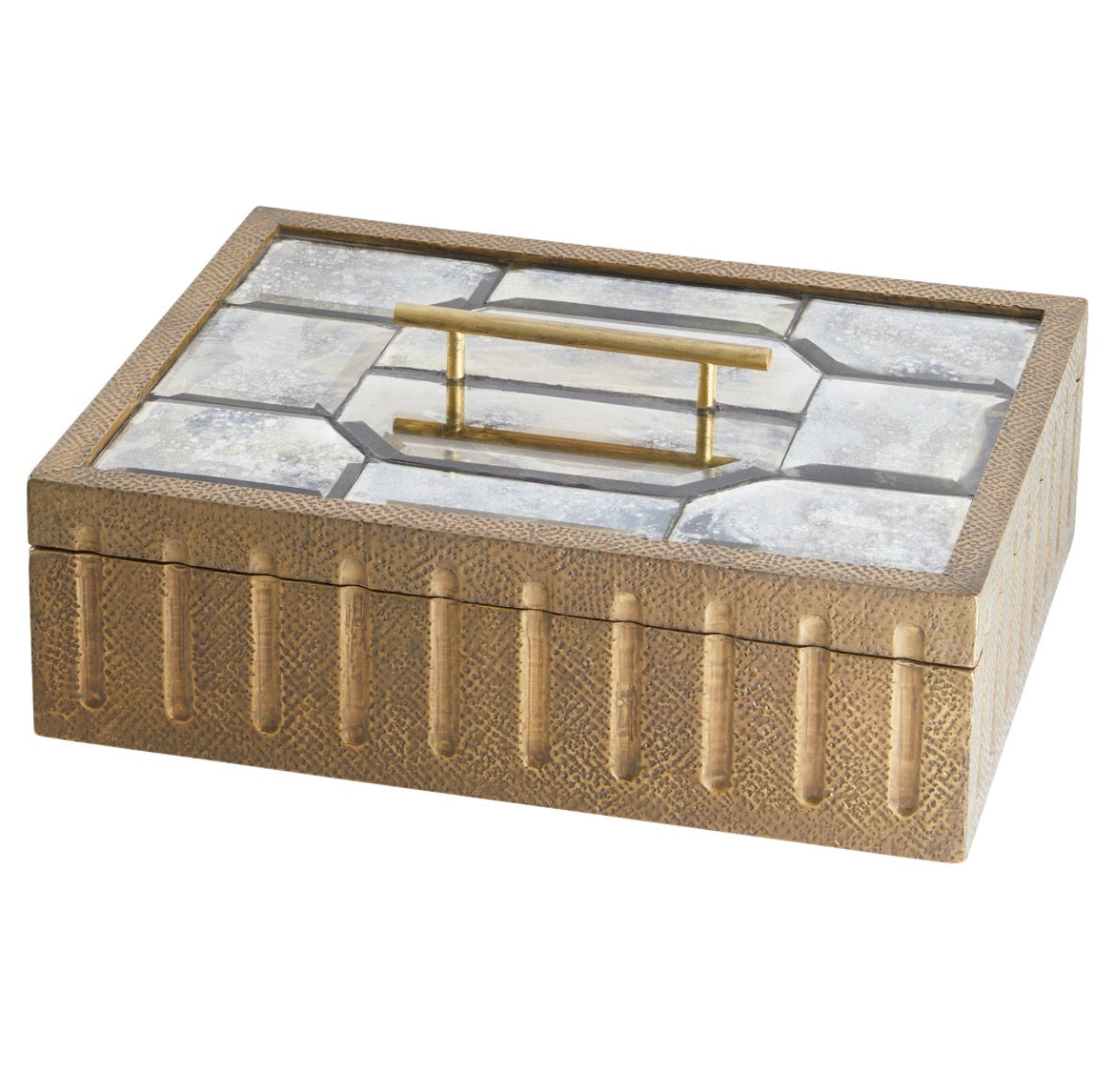 Luxor Box  Antique Brass