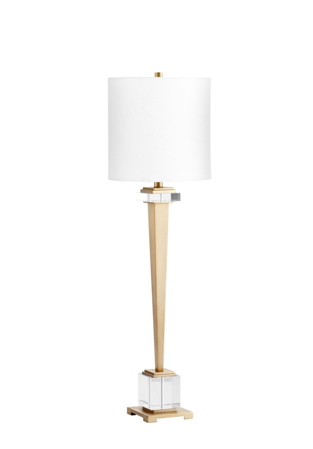 Gold Candle Stick- Statuette table lamp