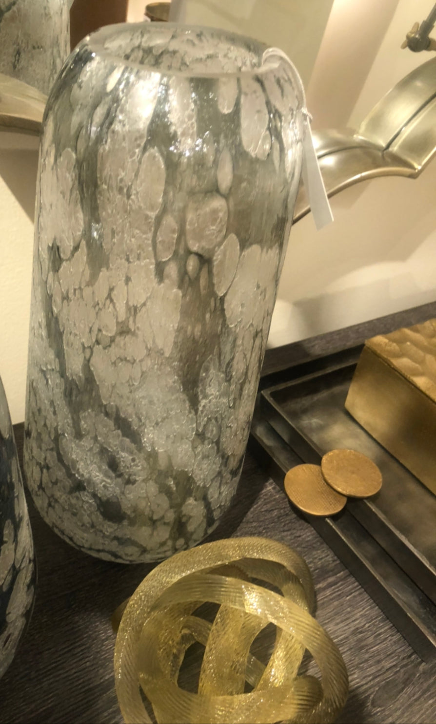 Blown Glass Moonscape Vase