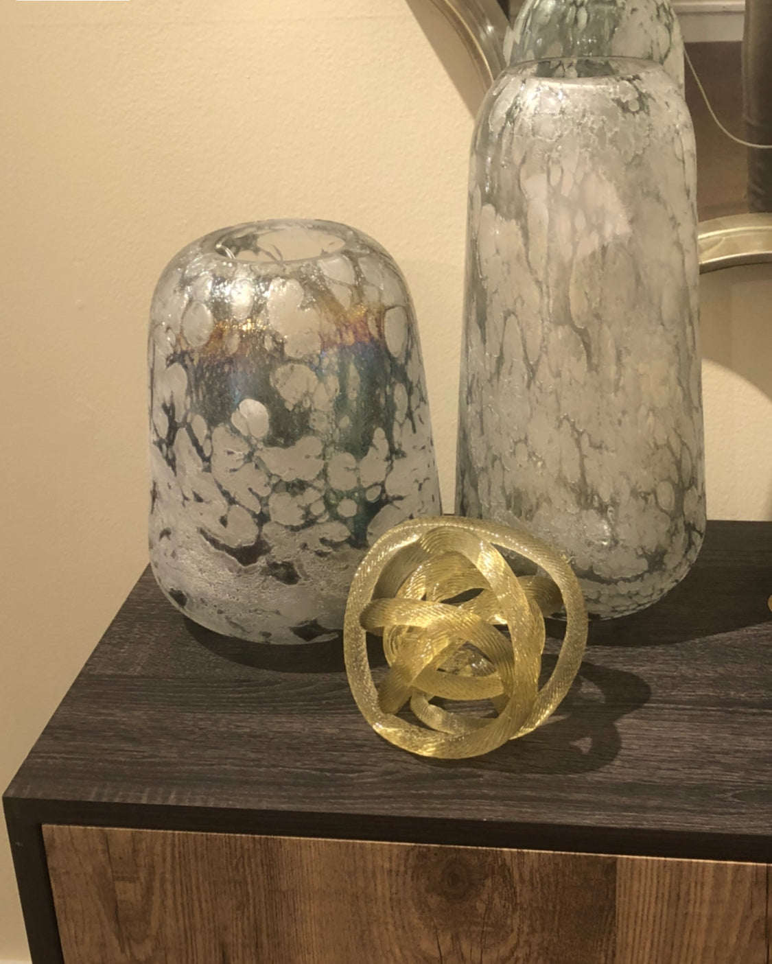 Blown Glass Moonscape Vase